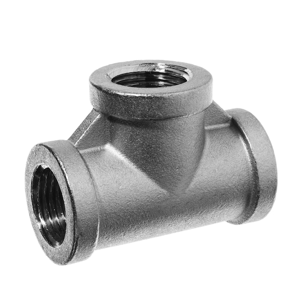 Usa Industrials Pipe Fitting - 304 Stainless Steel - Class 150 - Tee - 4 NPT Female ZUSA-PF-19471 - main